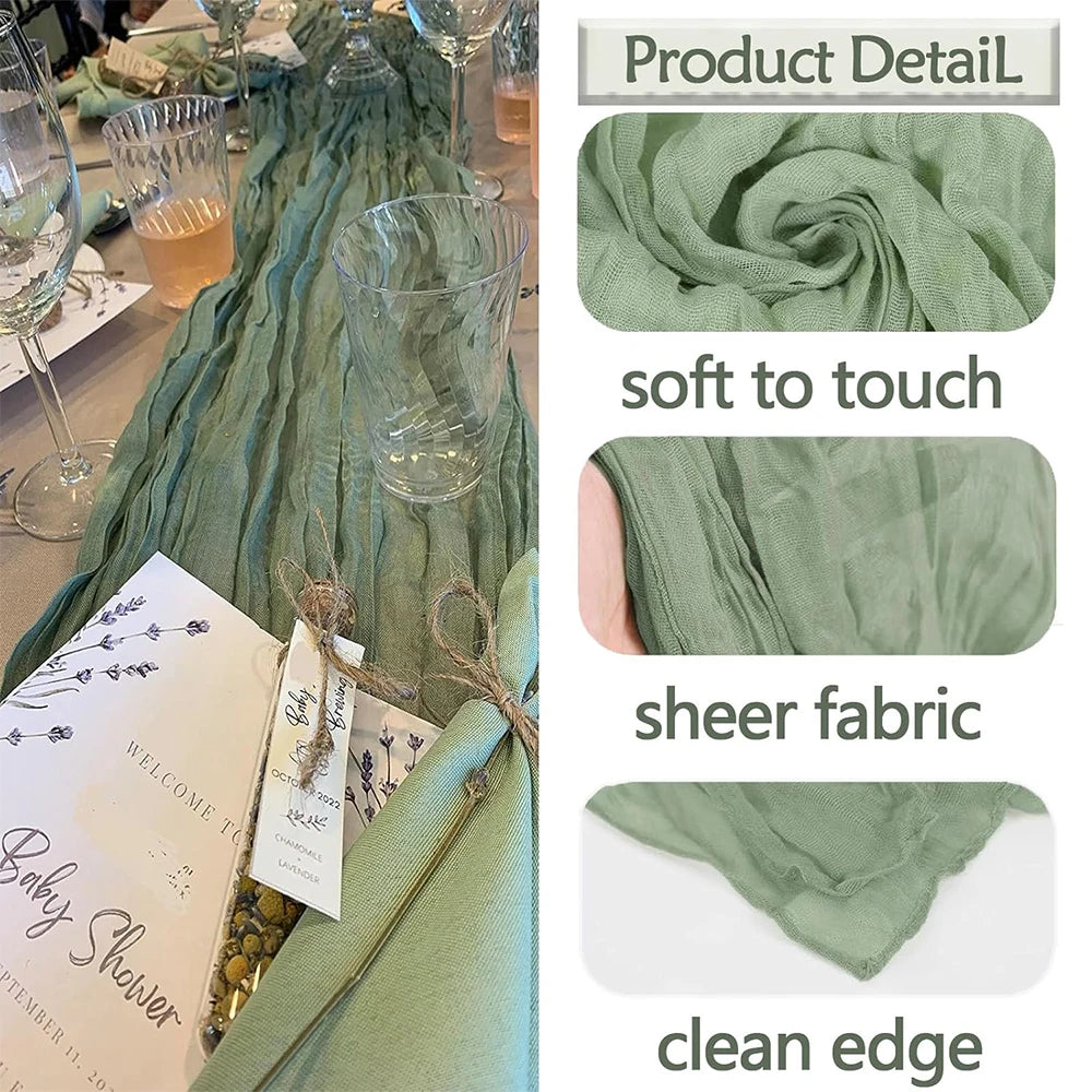 Cheesecloth Table Runner