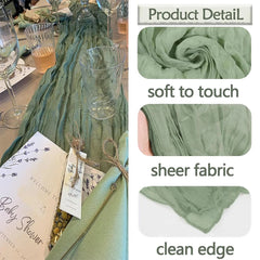 Cheesecloth Table Runner