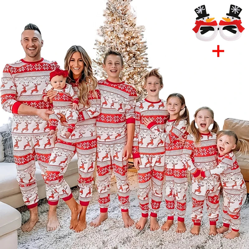 Matching Christmas Family Pyjama Set - Festive Cotton Comfort