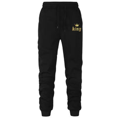 King & Queen Couple Tracksuit – Matching Hoodie & Joggers Set