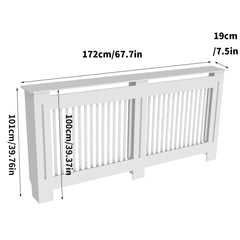 Super Tall 100CM Radiator Cover – Modern MDF Grill Shelf Cabinet