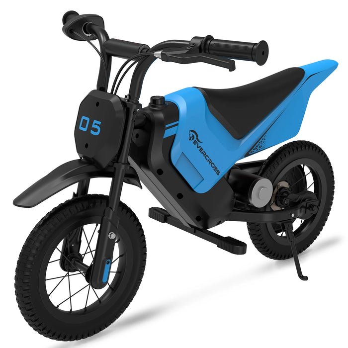 Junior Electric Dirt Bike 150W, Ages 3-12, 8 or 16km/h, BLUE