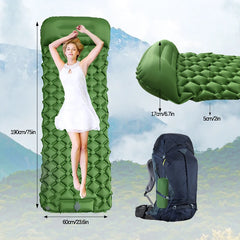 Inflatable Camping Mat with Pillow