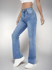High Rise Vintage Wash Relaxed Fit Jeans