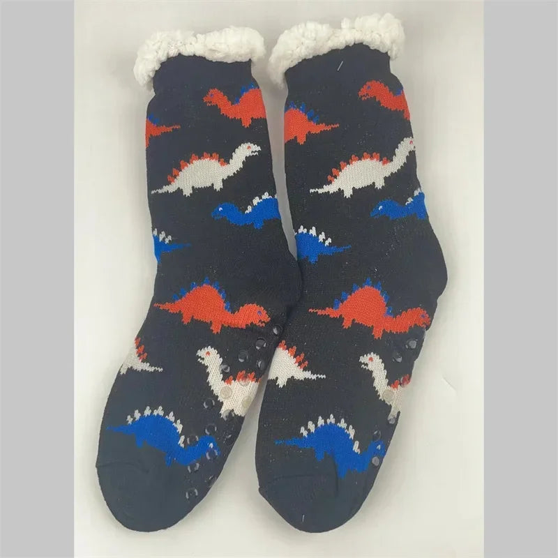 Women's Christmas Fluffy Slipper Socks