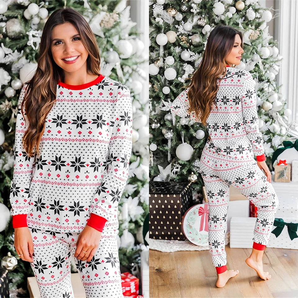 Matching Christmas Family Pyjama Set - Festive Cotton Comfort