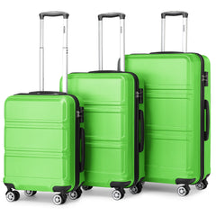 Kono 3-Piece Lightweight ABS Luggage Set – TSA Lock & 360° Spinner Wheels