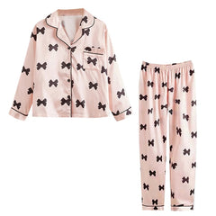 Girls' Satin Silk Pyjama Set – Long Sleeve Two-Piece Sleepwear