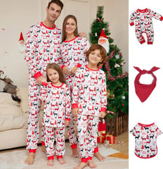 Festive Family Christmas Pyjama Set with Deer Print