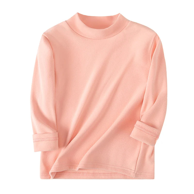 Kids' Brushed Mock Neck Top, Single or 3-Pack