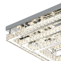 Modern LED Crystal Ceiling Light – Square Minimalist Home Lamp