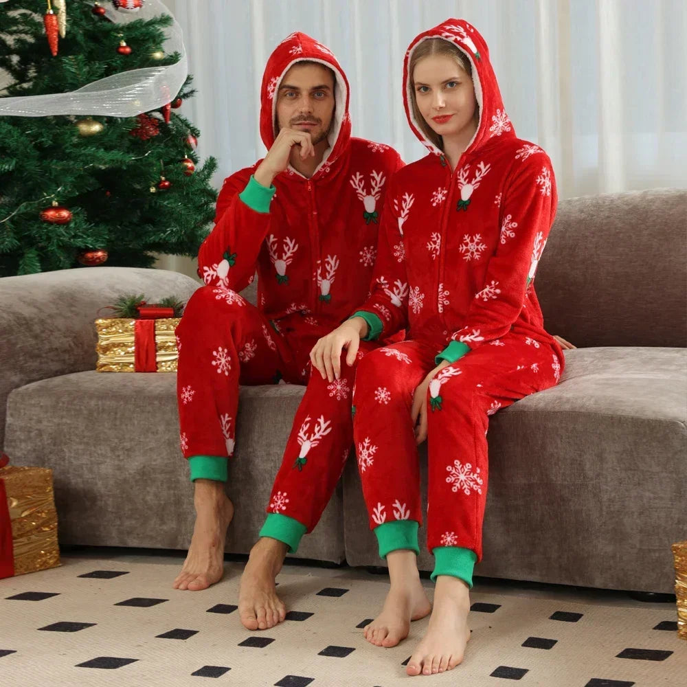 Flannel Warm Family Christmas Pyjamas Set