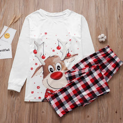 Matching Family Christmas Pyjamas, Reindeer and Red Tartan