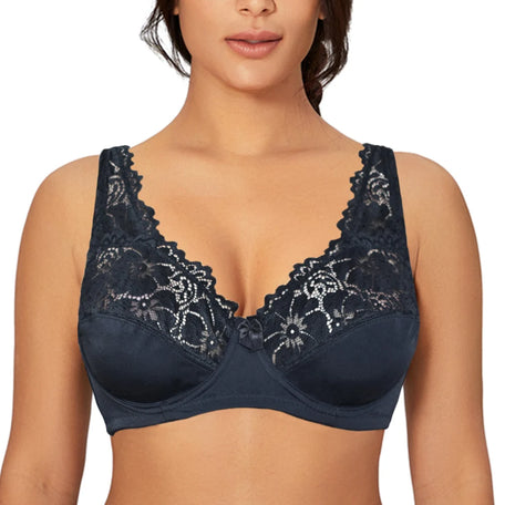Lace Underwire Bra – Plus Size Unlined Sexy Lingerie for Women