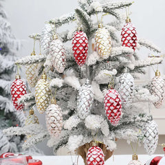 Red and White Candy Christmas Tree Decorations