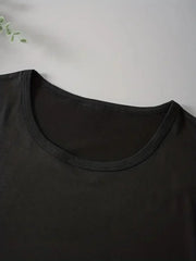 Los Angeles Letter Print Crew Neck T-Shirt – Casual Loose Fit Women’s Top