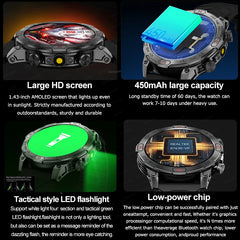 GUHUAVMI Outdoor Smartwatch with GPS & Bluetooth Calling