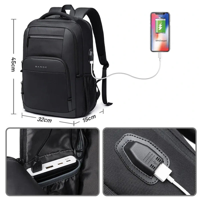 Bange Men's Tactical Laptop & Travel Backpack, Waterproof Business Rucksack, image 2