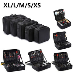 Large Makeup Case with Adjustable Dividers
