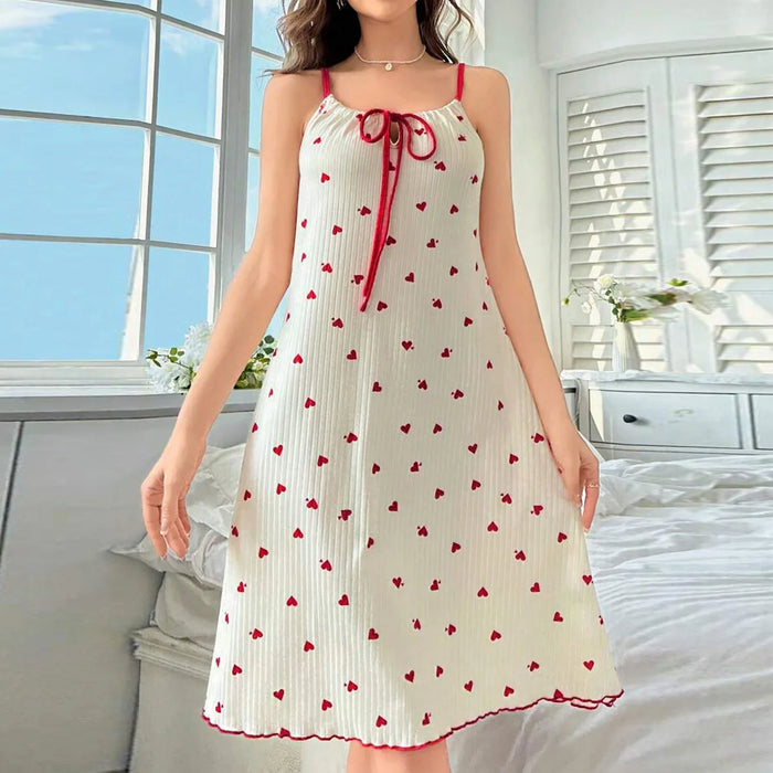 Printed Suspender Nightgown