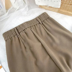 Women's High-Waisted Harem Trousers – Smart Casual Office Suit Pants