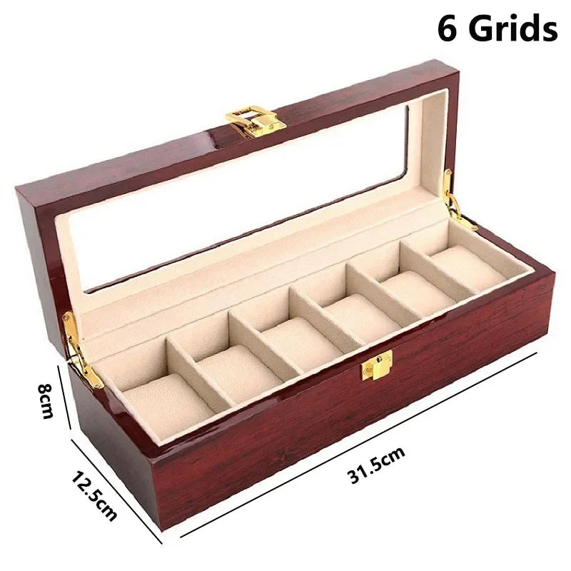 Wooden Watch Box, 1 to 12 Slots