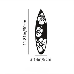 Set of 2 Decorative Metal Leaf Wall Art – Black Iron Hanging Decor