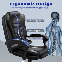 ErgoComfort High-Back Office Chair – PU Leather Executive Swivel Chair