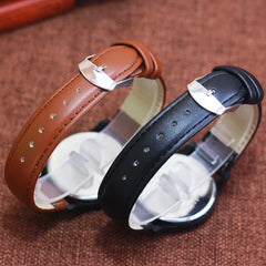 Classic Waterproof Leather Strap Quartz Watch