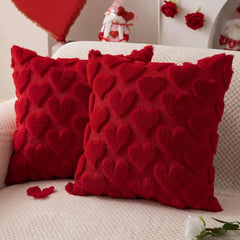 Plush Christmas Cushion Cover, 45 x 45 cm