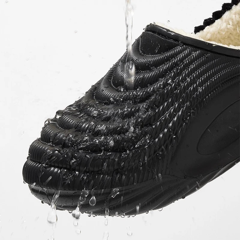 Waterproof Fleece-Lined Clog Slippers