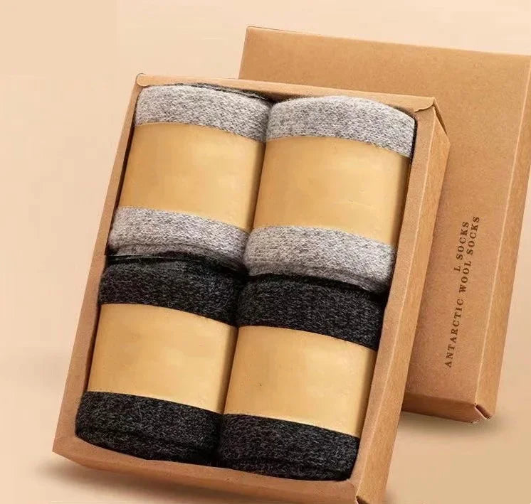 Men's Thick Thermal Socks, 4 Pairs