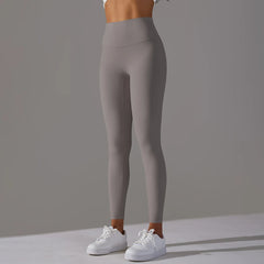 Women's High-Waisted Naked Feel Leggings – Seamless Yoga & Gym Workout Tights