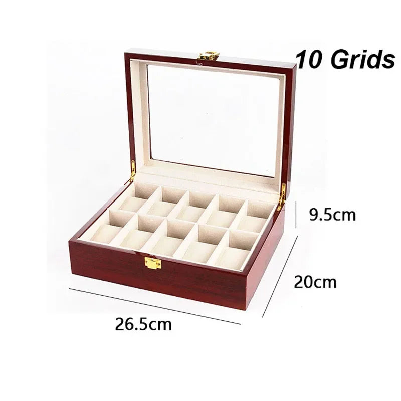 Wooden Watch Box, 1 to 12 Slots