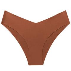 WarmSteps Seamless V-Cut Bikini Panties – Soft, Sexy & Invisible Comfort