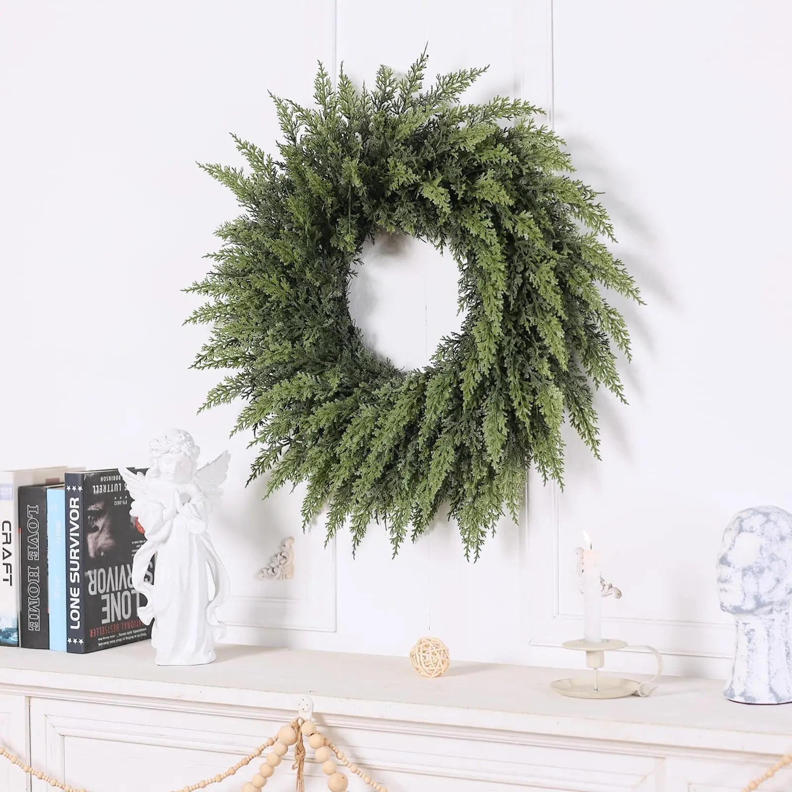 Artificial Pine Christmas Wreath, 45 cm