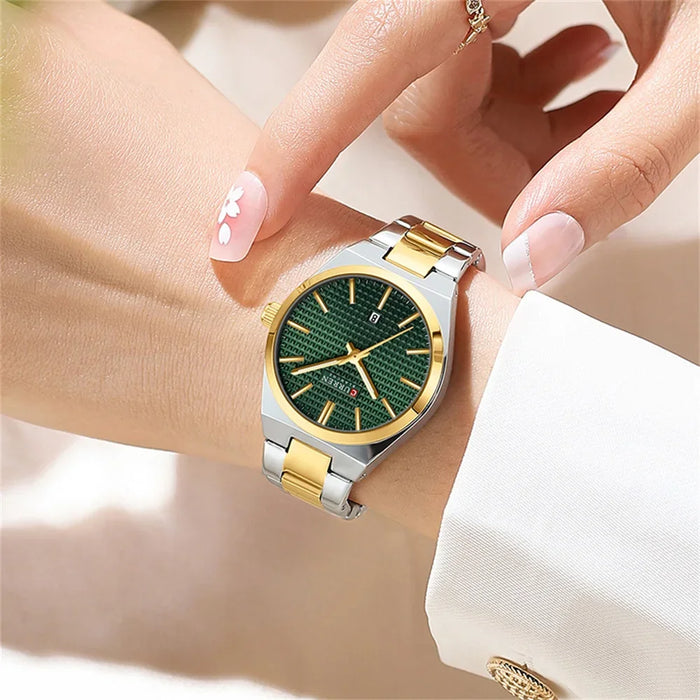CURREN Fashion Women’s Stainless Steel Quartz Watch, image 2