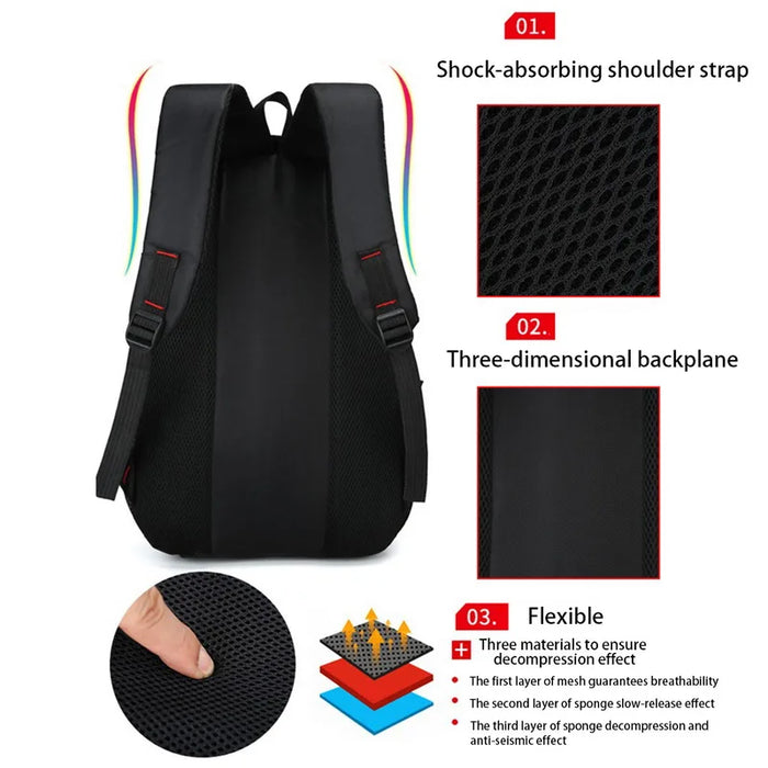 Large-Capacity Student & Travel Backpack, Casual Multi-Functional Bag, image 2
