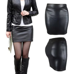 Women's High-Waist Bodycon Mini Skirt – Slim Fit Pencil Skirt