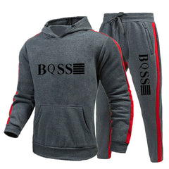 Men’s Casual Tracksuit – Hooded Sweatshirt & Jogger Set