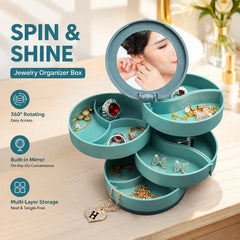 Rotating Jewellery Box with Mirror