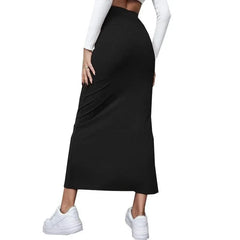 Women's High Waist Bodycon Maxi Skirt – Elegant Split Pencil Skirt