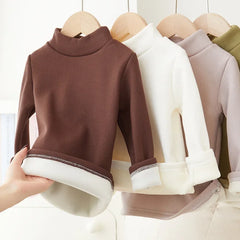 Kids' Fleece Lined Mock Neck Top