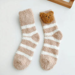 Women's Fluffy Teddy Bear Socks