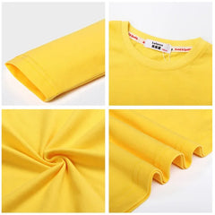 Girls’ Long-Sleeve Cotton T-Shirt – Fun Printed Spring Top