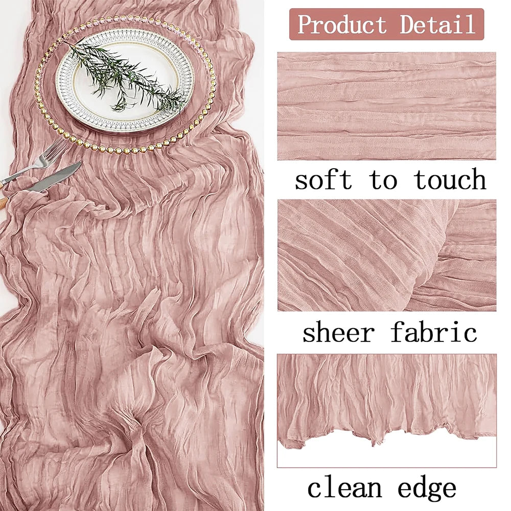 Cheesecloth Table Runner