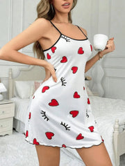 Butterfly Print Split Thigh Nightdress