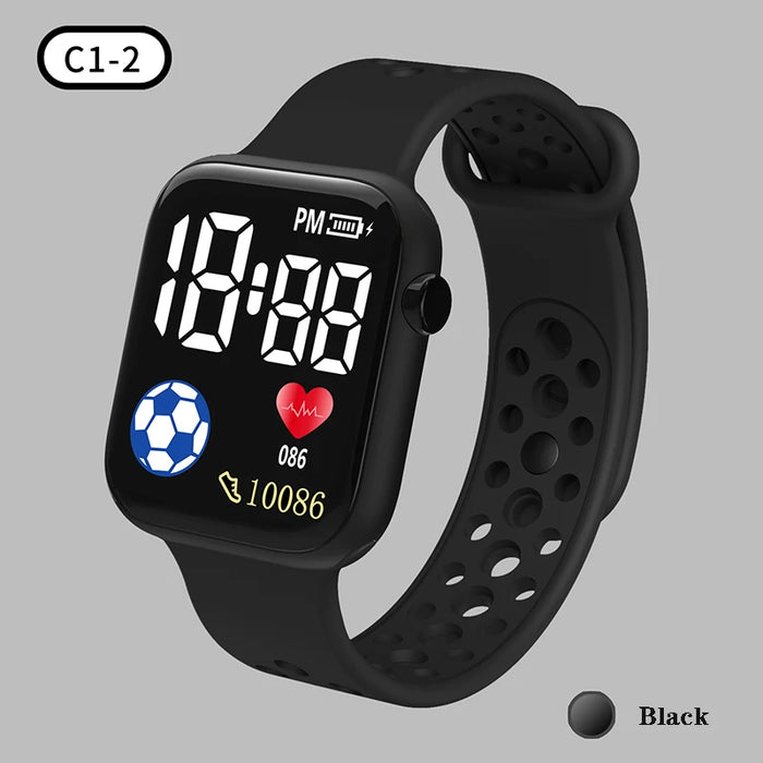 Kids' Waterproof LED Digital Sports Watch, image 2