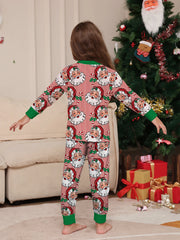 Festive Family Pyjama Set - Santa Stripe Design