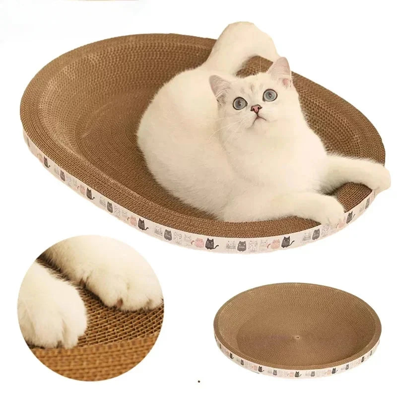 Corrugated Cardboard Cat Scratcher Bowl